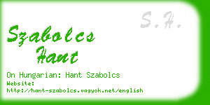 szabolcs hant business card